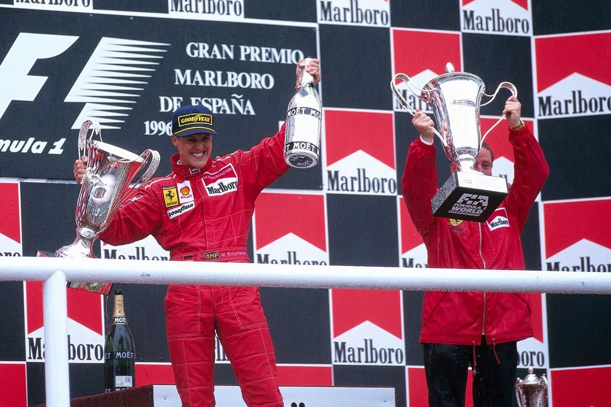 El primer triunfo de Schumacher en Ferrari: una hazaña inesperada