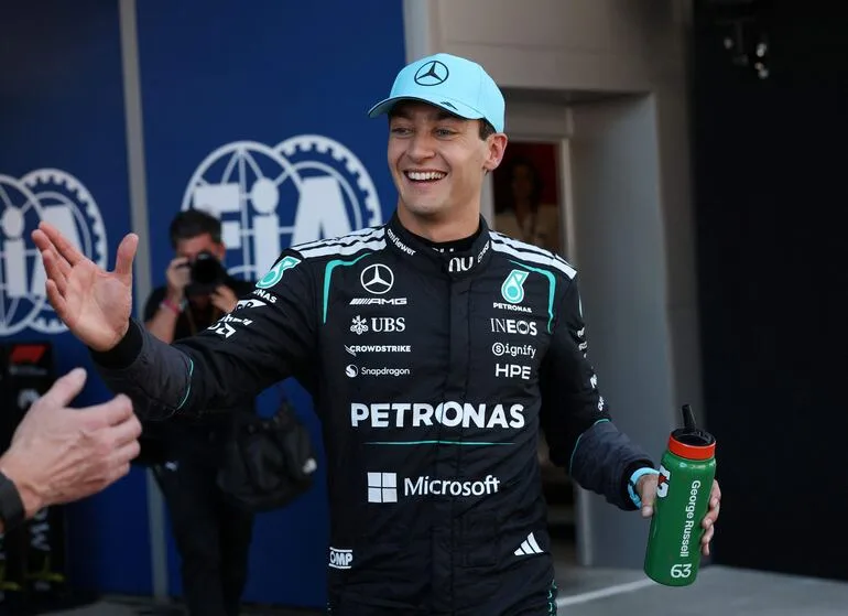 Russell logra la pole position en el Gran Premio de España