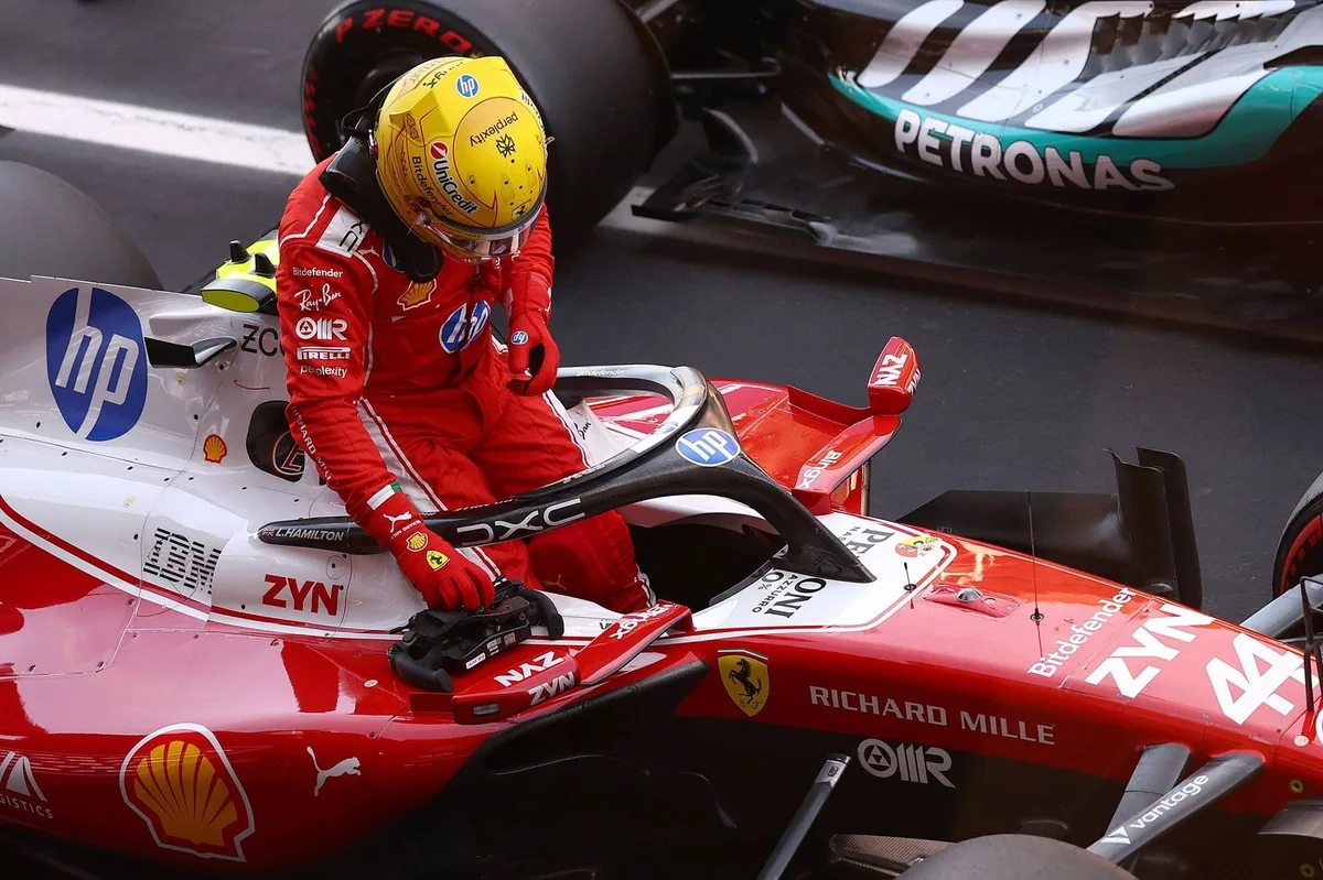 Hamilton logra su primer triunfo con Ferrari en Barcelona