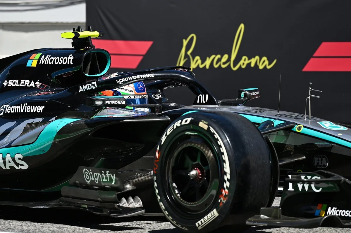 Problemas de confiabilidad en Mercedes tras retiro de Antonelli en Barcelona