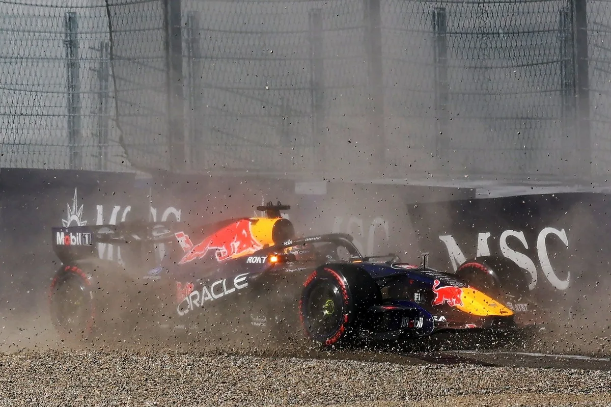 Verstappen sufre accidente en clasificación del GP de Austria: "El auto desapareció"
