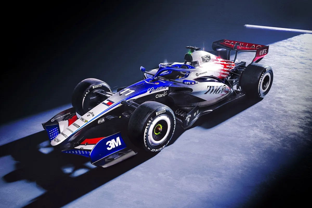 Cadillac presenta diseño especial en F1 para conmemorar aniversario estadounidense