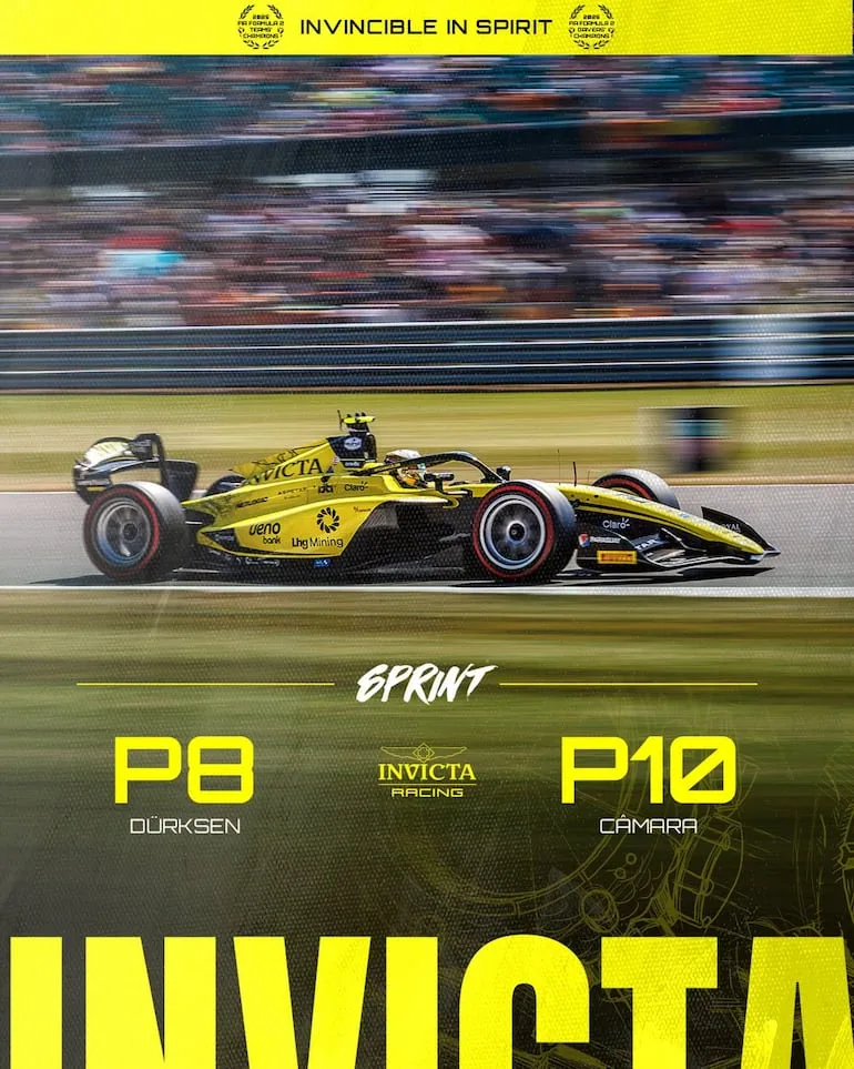 Duerksen suma puntos en la carrera sprint de F2 en Silverstone