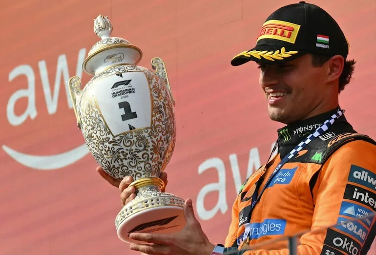 Norris domina nuevamente en Hungría y refuerza su liderato en la F1