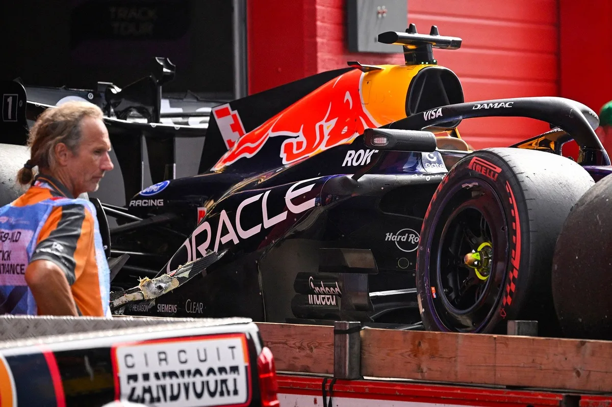 Accidente espectacular de Verstappen suspende el Gran Premio de Holanda