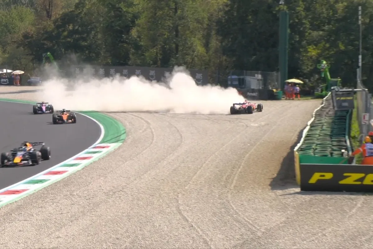 Accidente de Leclerc en Monza suspende el GP de Italia 2026 de F1