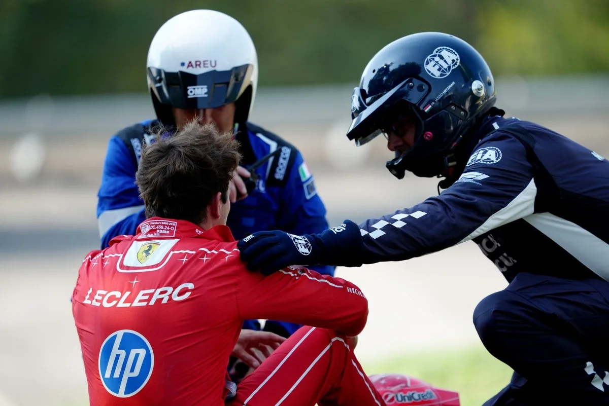 Leclerc se someterá a pruebas médicas tras accidente en Monza