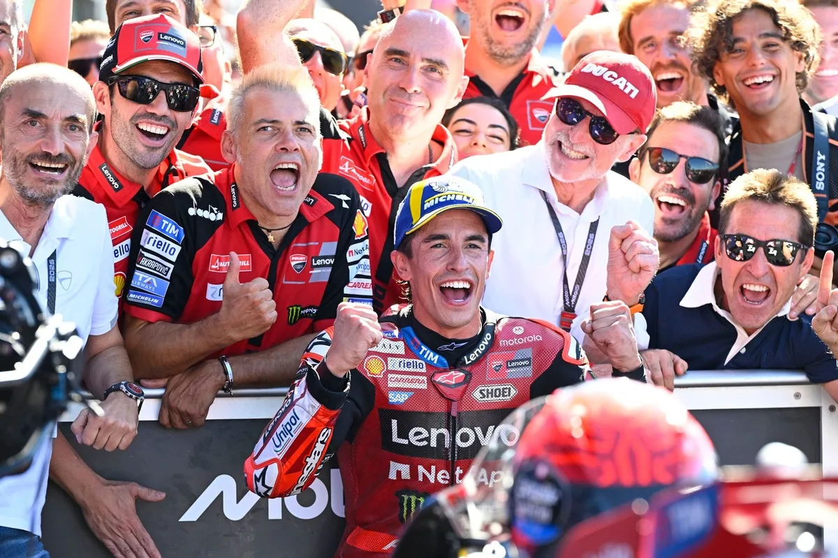 Márquez logra triunfo histórico en Misano: la euforia de Ducati tras su victoria