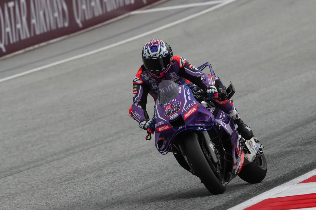 Piloto de MotoGP admite bajo rendimiento en carrera austriaca