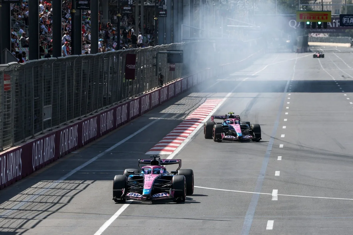Alpine analiza el rendimiento de Gasly y Colapinto en Bakú