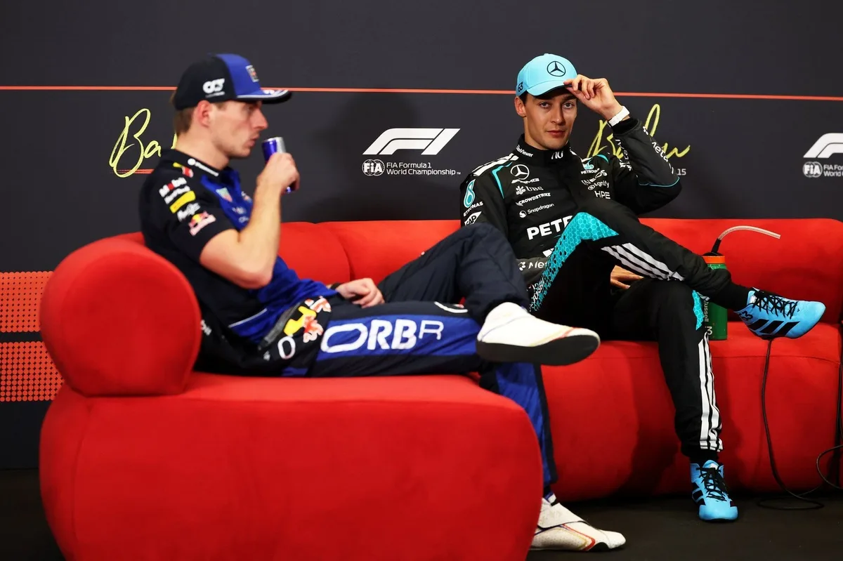 Verstappen analiza su cercanía con Russell en Bakú: detalles que engañan