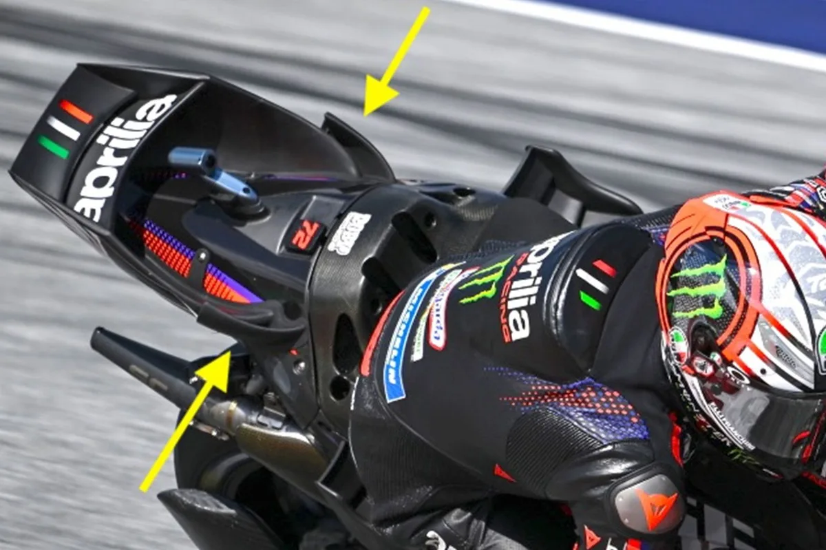 Aprilia presenta innovaciones técnicas para competir con Márquez en el mundial