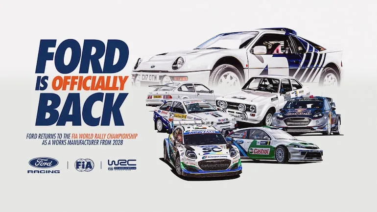 Ford regresa al Mundial de Rally en 2028 con M-Sport como aliado