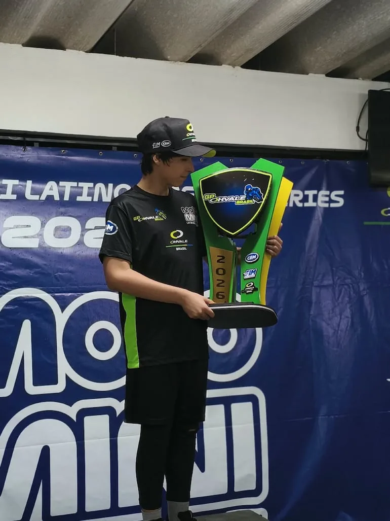 Oliver Cuevas representará a Paraguay en la final de Moto4 Latin Cup en Brasil