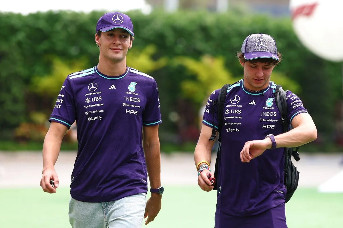 Mercedes ajusta estrategia técnica para el GP de Singapur con especificaciones divididas