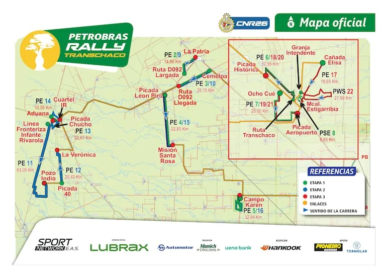 Petrobras Transchaco Rally 2026: conocé las fechas y el recorrido oficial