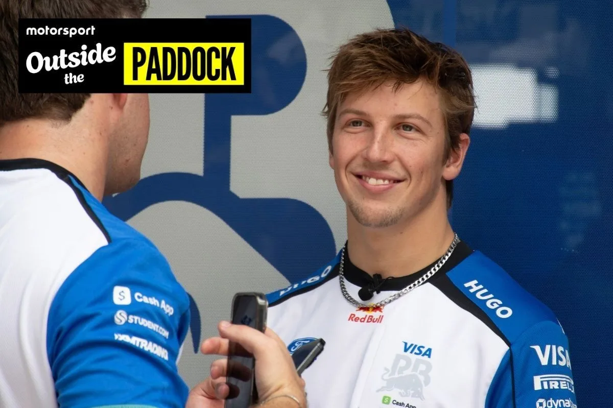 Liam Lawson se presenta como músico en el Gran Premio de Estados Unidos