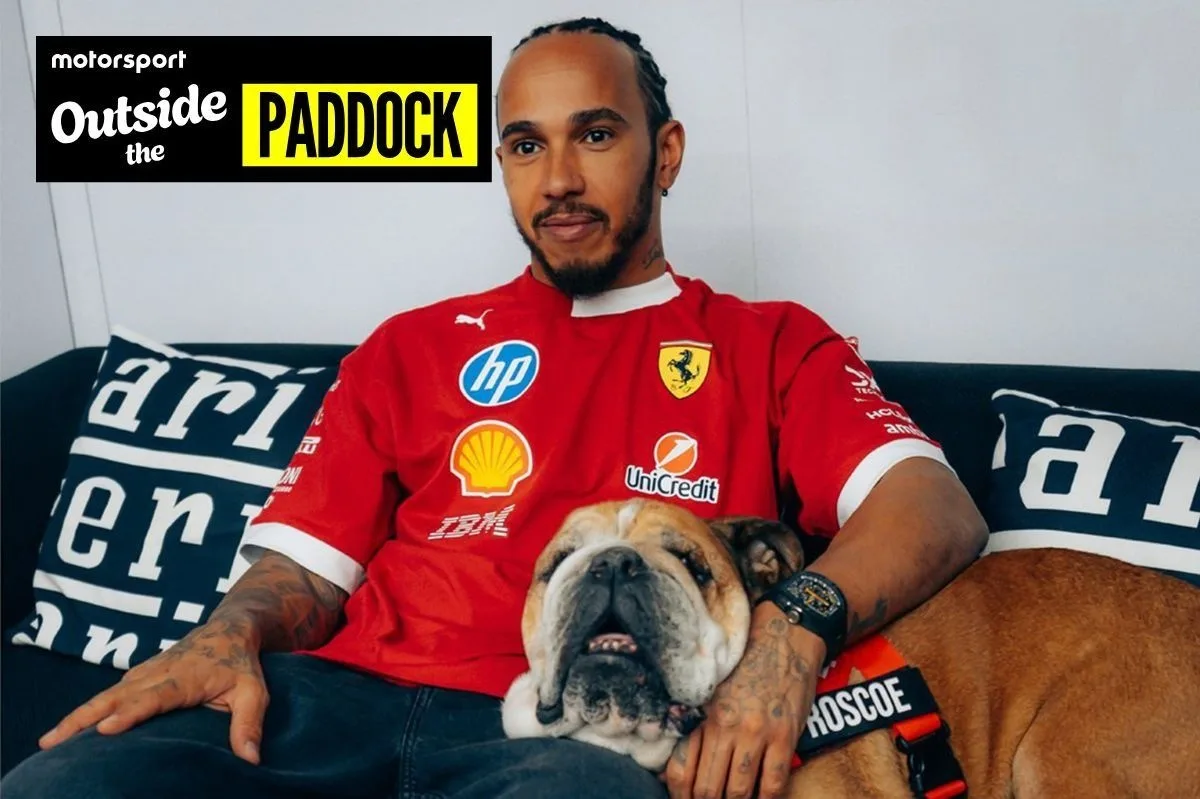 Homenaje a Roscoe: el bulldog de Lewis Hamilton en el GP de México