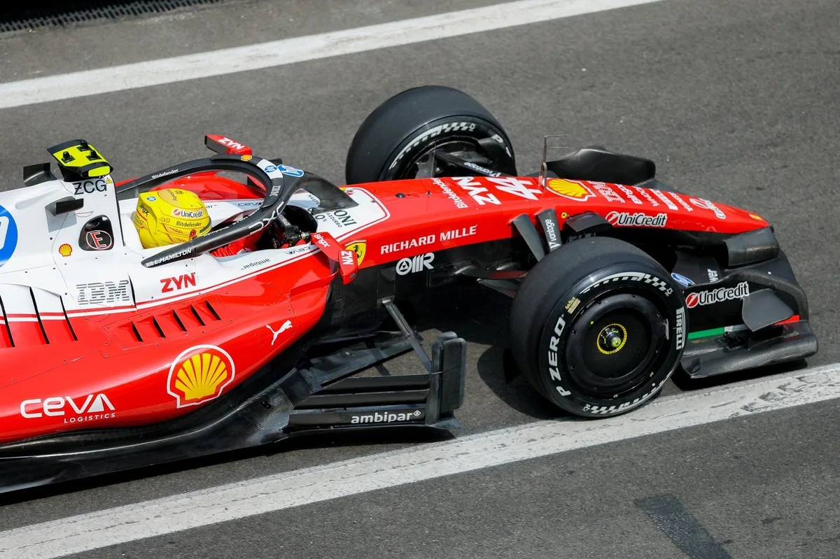 Ferrari trabaja contrarreloj para reparar el monoplaza de Hamilton en México